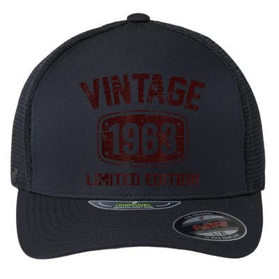 61 Years Old Vintage 1963 Limited Edition 61th Birthday Flexfit Unipanel Trucker Cap