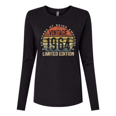 60 Year Old Gifts Vintage 1964 Limited Edition 60th Birthday Womens Cotton Relaxed Long Sleeve T-Shirt