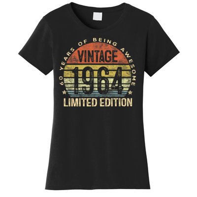 60 Year Old Gifts Vintage 1964 Limited Edition 60th Birthday Women's T-Shirt