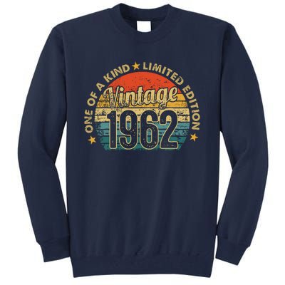 60 Years Old Vintage 1962 Limited Edition 60th Tall Sweatshirt