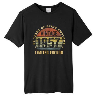 65 Year Old Awesome Gifts Vintage 1957 Retro 65th Birthday Tall Fusion ChromaSoft Performance T-Shirt