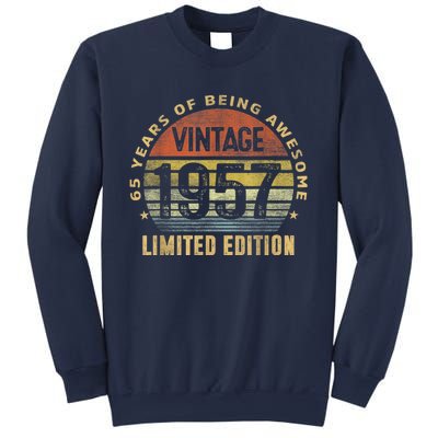 65 Year Old Awesome Gifts Vintage 1957 Retro 65th Birthday Sweatshirt