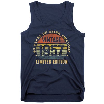 65 Year Old Awesome Gifts Vintage 1957 Retro 65th Birthday Tank Top