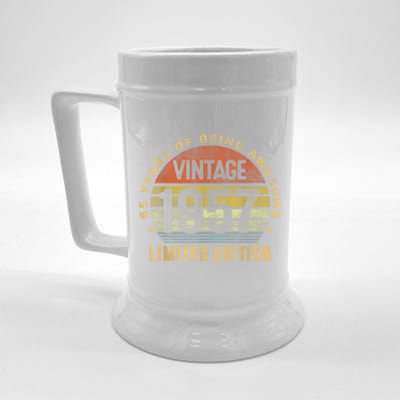 65 Year Old Awesome Gifts Vintage 1957 Retro 65th Birthday Beer Stein