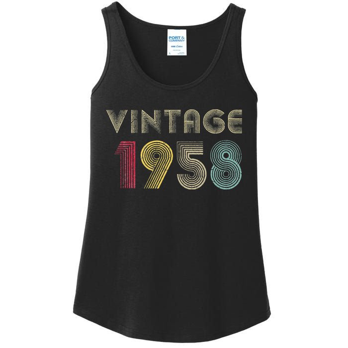 65 Years Old Gifts Vintage 1958 65th Birthday Womens Ladies Essential Tank