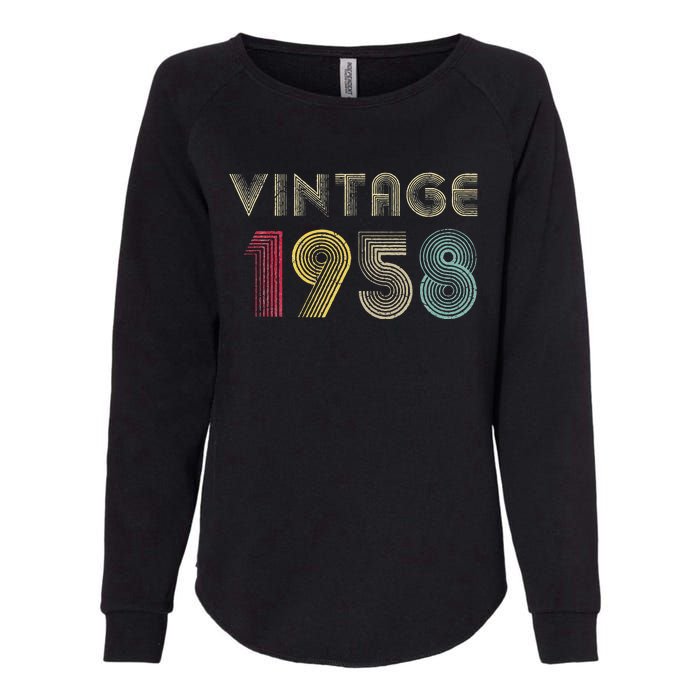 65 Years Old Gifts Vintage 1958 65th Birthday Womens Womens California Wash Sweatshirt