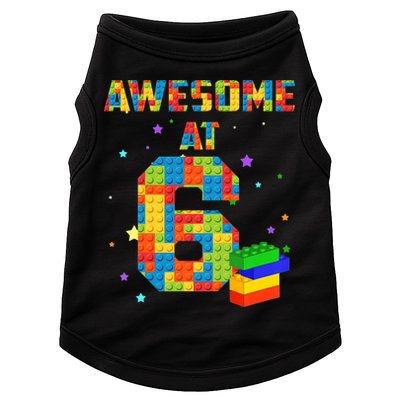 6 Years Old Birthday For 6 Building Blocks Bricks Boy Girl Doggie Tank