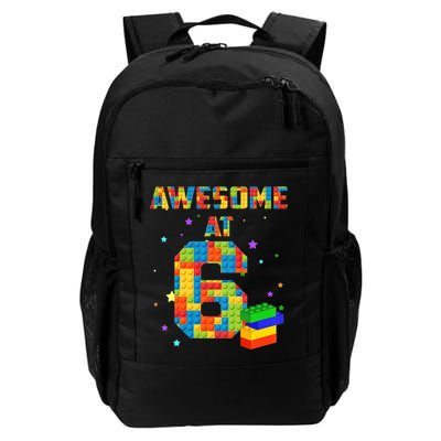 6 Years Old Birthday For 6 Building Blocks Bricks Boy Girl Backpack