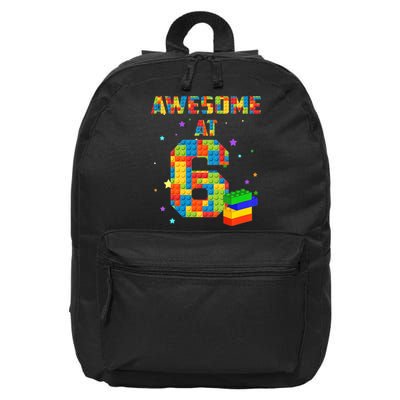 6 Years Old Birthday For 6 Building Blocks Bricks Boy Girl 16 in Basic Backpack