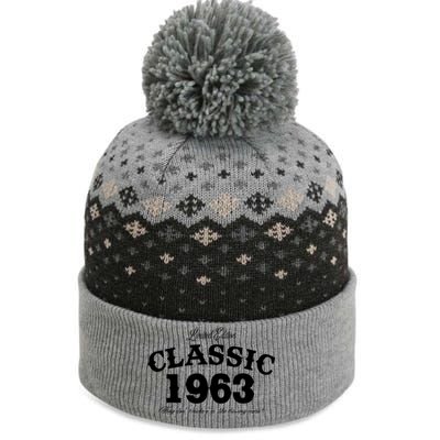 60 Year Old Vintage Classic Car 1963 60th Birthday The Baniff Cuffed Pom Beanie