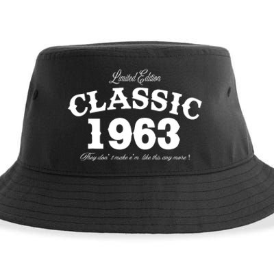 60 Year Old Vintage Classic Car 1963 60th Birthday Sustainable Bucket Hat