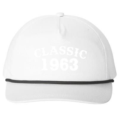 60 Year Old Vintage Classic Car 1963 60th Birthday Snapback Five-Panel Rope Hat