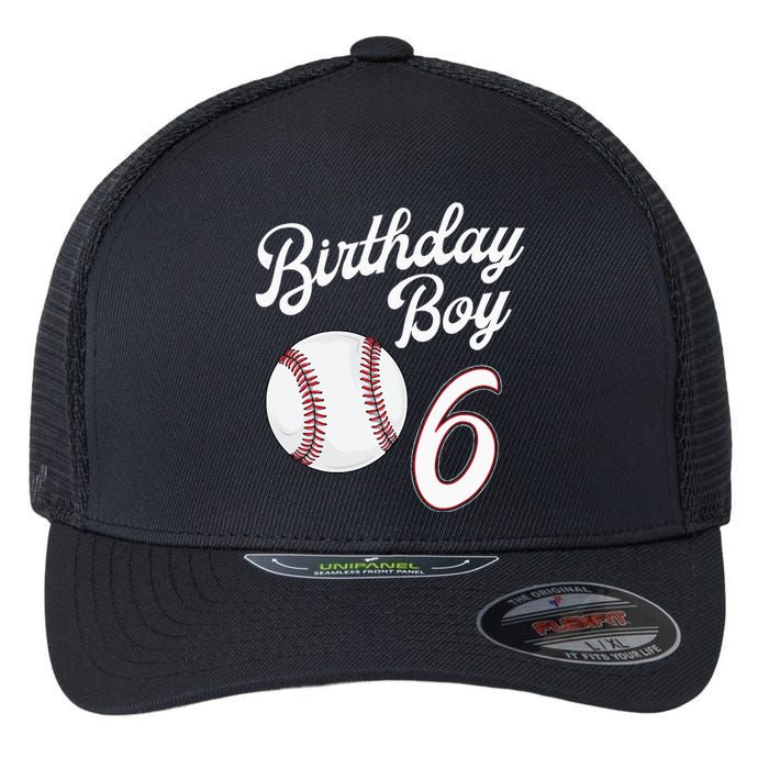 6 Years Old Baseball Themed 6th Birthday Party Sports Flexfit Unipanel Trucker Cap