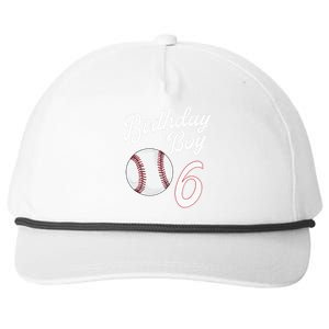 6 Years Old Baseball Themed 6th Birthday Party Sports Snapback Five-Panel Rope Hat