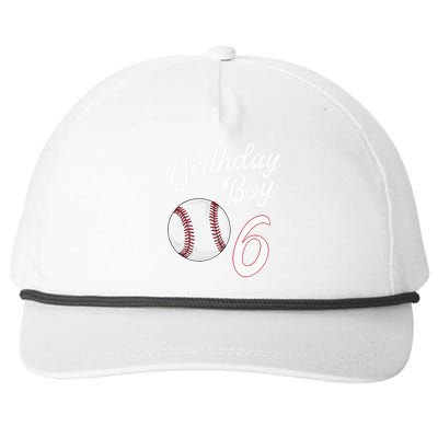 6 Years Old Baseball Themed 6th Birthday Party Sports Snapback Five-Panel Rope Hat