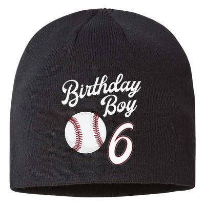 6 Years Old Baseball Themed 6th Birthday Party Sports Sustainable Beanie