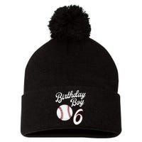 6 Years Old Baseball Themed 6th Birthday Party Sports Pom Pom 12in Knit Beanie