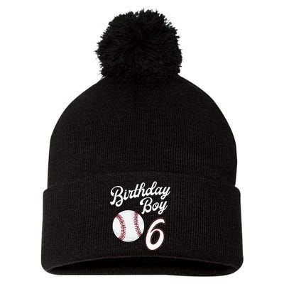 6 Years Old Baseball Themed 6th Birthday Party Sports Pom Pom 12in Knit Beanie