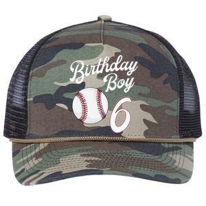 6 Years Old Baseball Themed 6th Birthday Party Sports Retro Rope Trucker Hat Cap