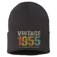 69 Year Old Gifts Vintage 1955 Limited Edition 69th Birthday Sustainable Knit Beanie