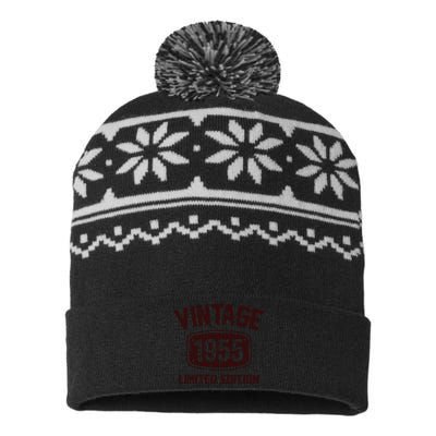 69 Years Old Vintage 1955 Limited Edition 69th Birthday USA-Made Snowflake Beanie