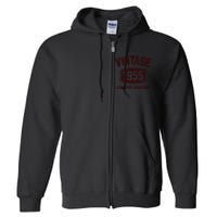 69 Years Old Vintage 1955 Limited Edition 69th Birthday Full Zip Hoodie