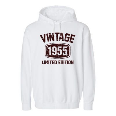 69 Years Old Vintage 1955 Limited Edition 69th Birthday Garment-Dyed Fleece Hoodie