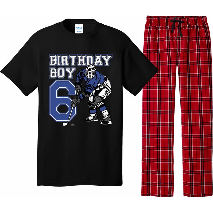  6 Year Old Ice Hockey Themed Birthday Party 6th Boy Gift Pajama Set