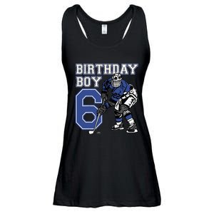  6 Year Old Ice Hockey Themed Birthday Party 6th Boy Gift Ladies Essential Flowy Tank