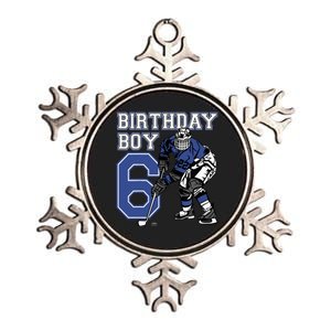  6 Year Old Ice Hockey Themed Birthday Party 6th Boy Gift Metallic Star Ornament