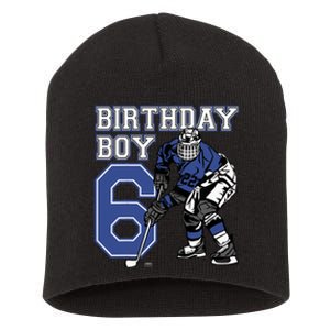  6 Year Old Ice Hockey Themed Birthday Party 6th Boy Gift Short Acrylic Beanie