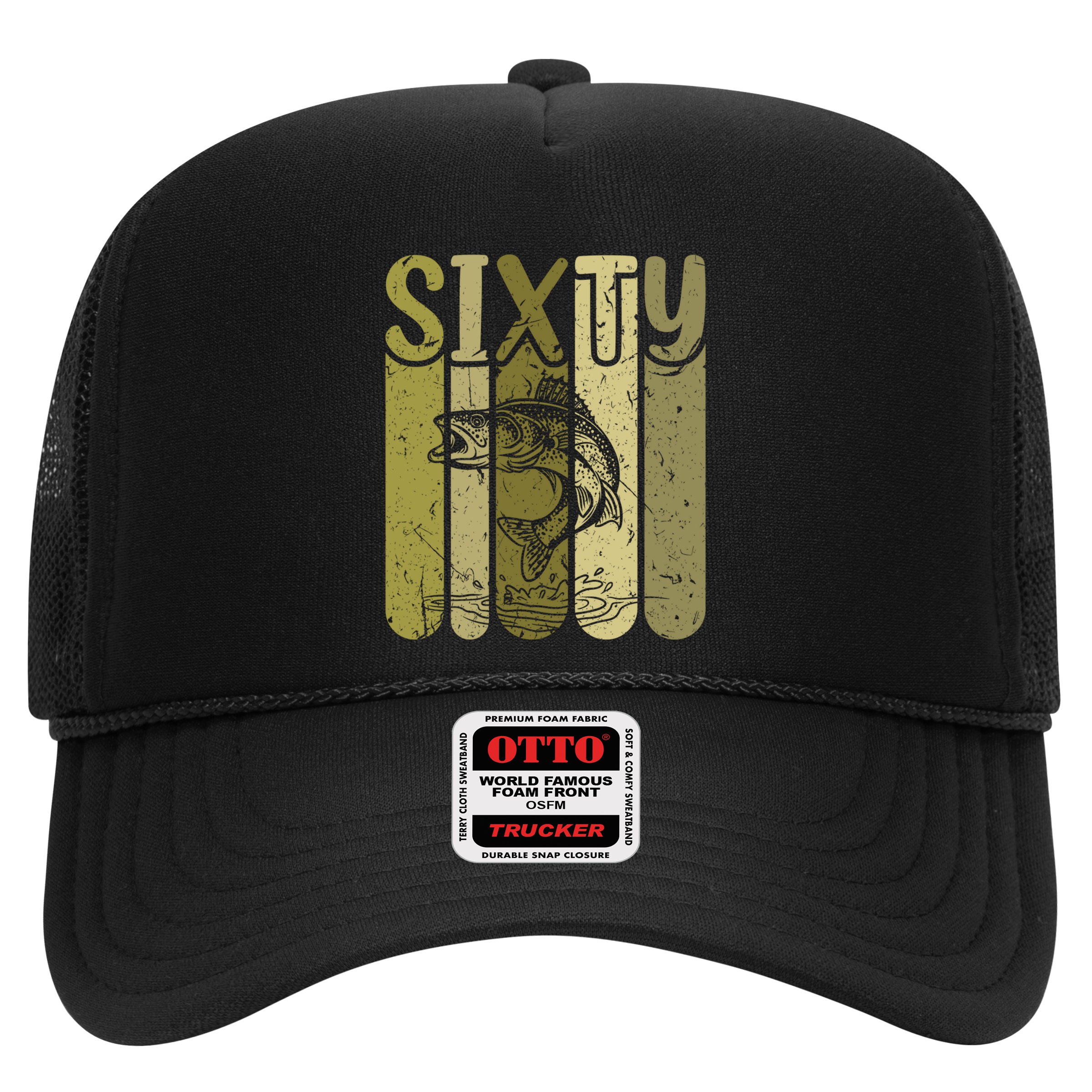60 Years Old Walleye Fishing 60th Birthday Hat
