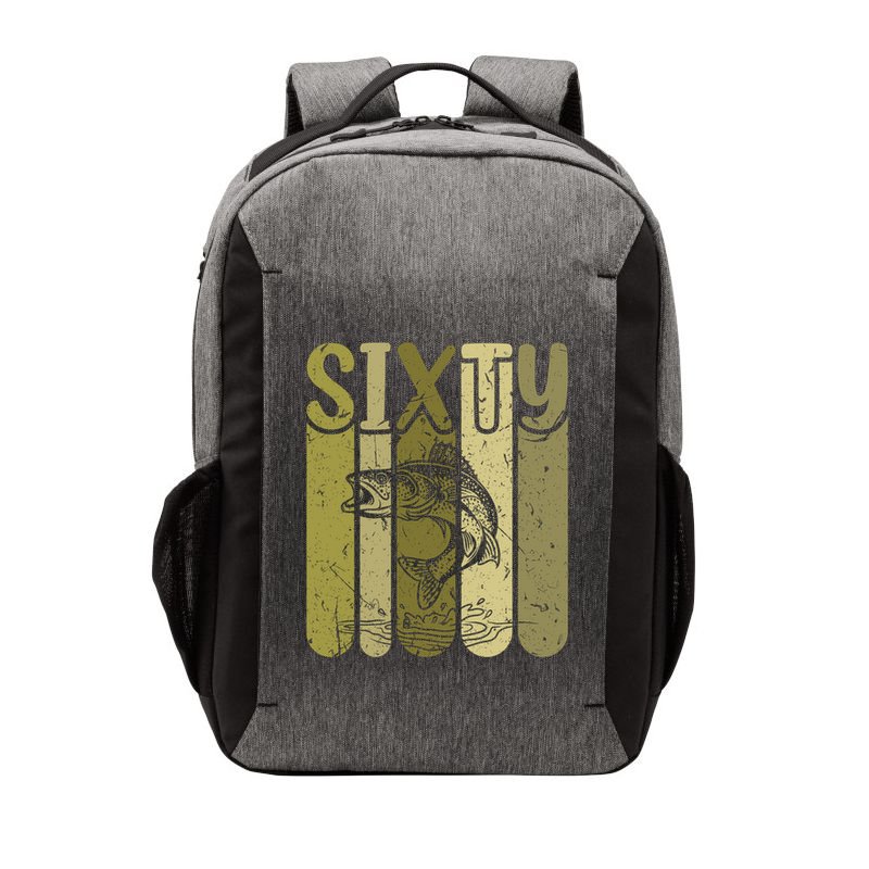 60 Years Old Walleye Fishing 60th Birthday Vector Backpack