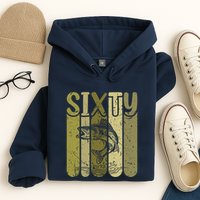 60 Years Old Walleye Fishing 60th Birthday Hoodie