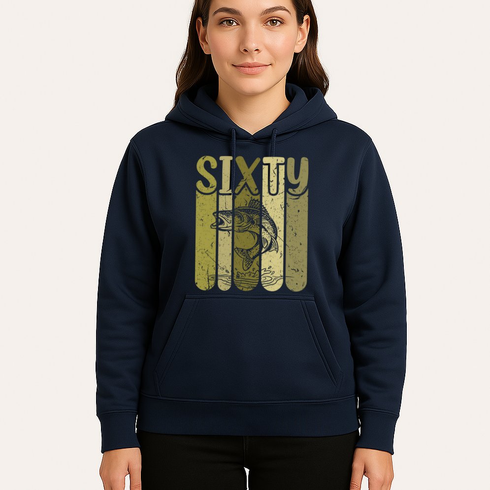60 Years Old Walleye Fishing 60th Birthday Hoodie