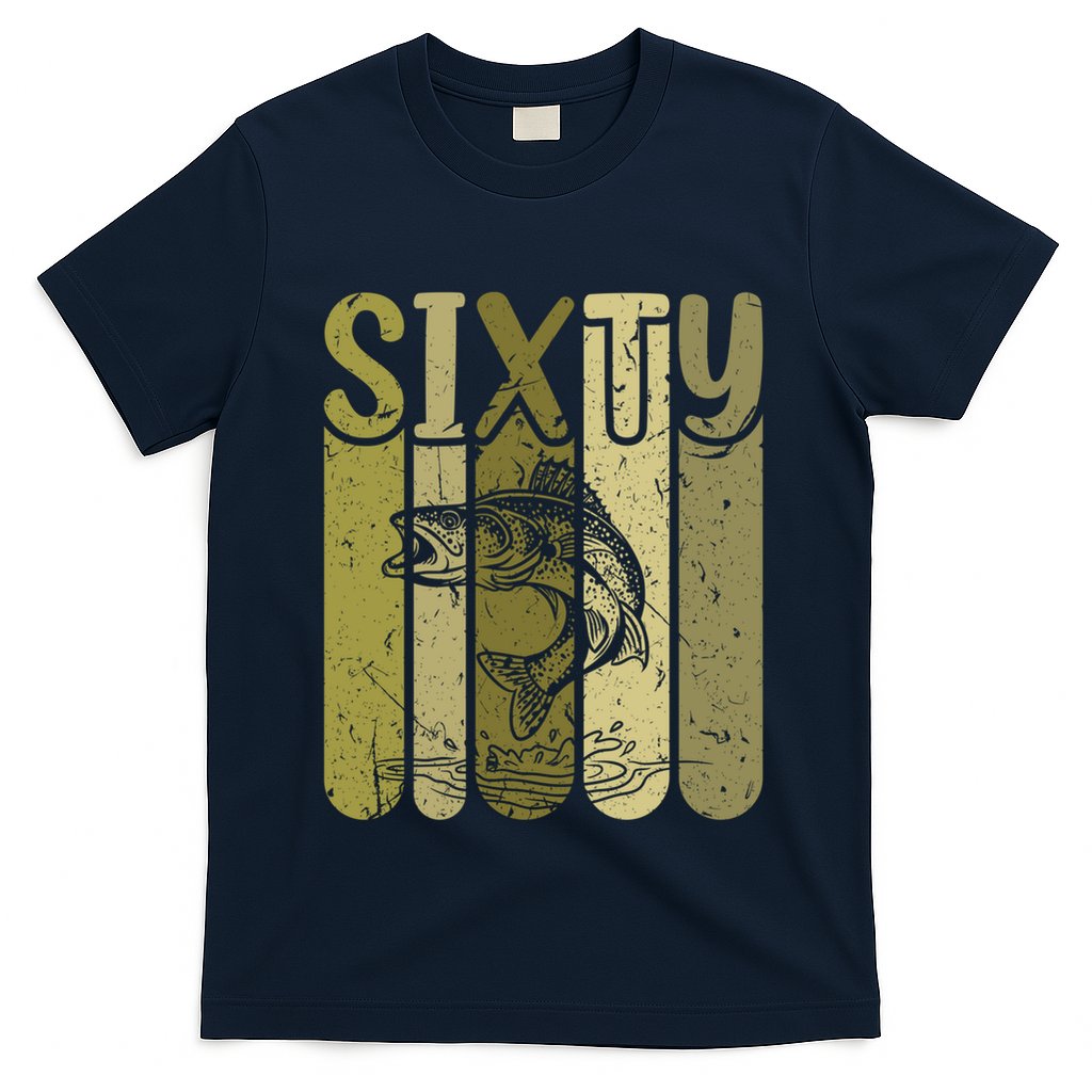 60 Years Old Walleye Fishing 60th Birthday T-Shirt