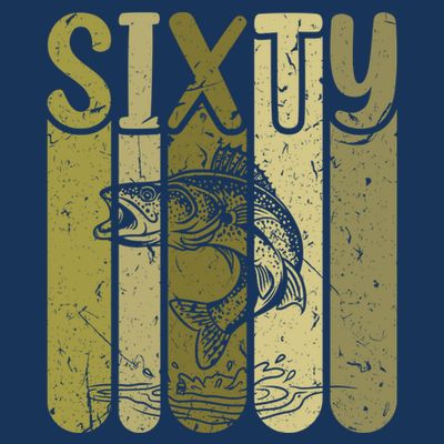 60 Years Old Walleye Fishing 60th Birthday T-Shirt