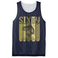 60 Years Old Walleye Fishing 60th Birthday Mesh Reversible Basketball Jersey Tank