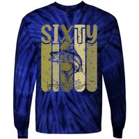 60 Years Old Walleye Fishing 60th Birthday Tie-Dye Long Sleeve Shirt