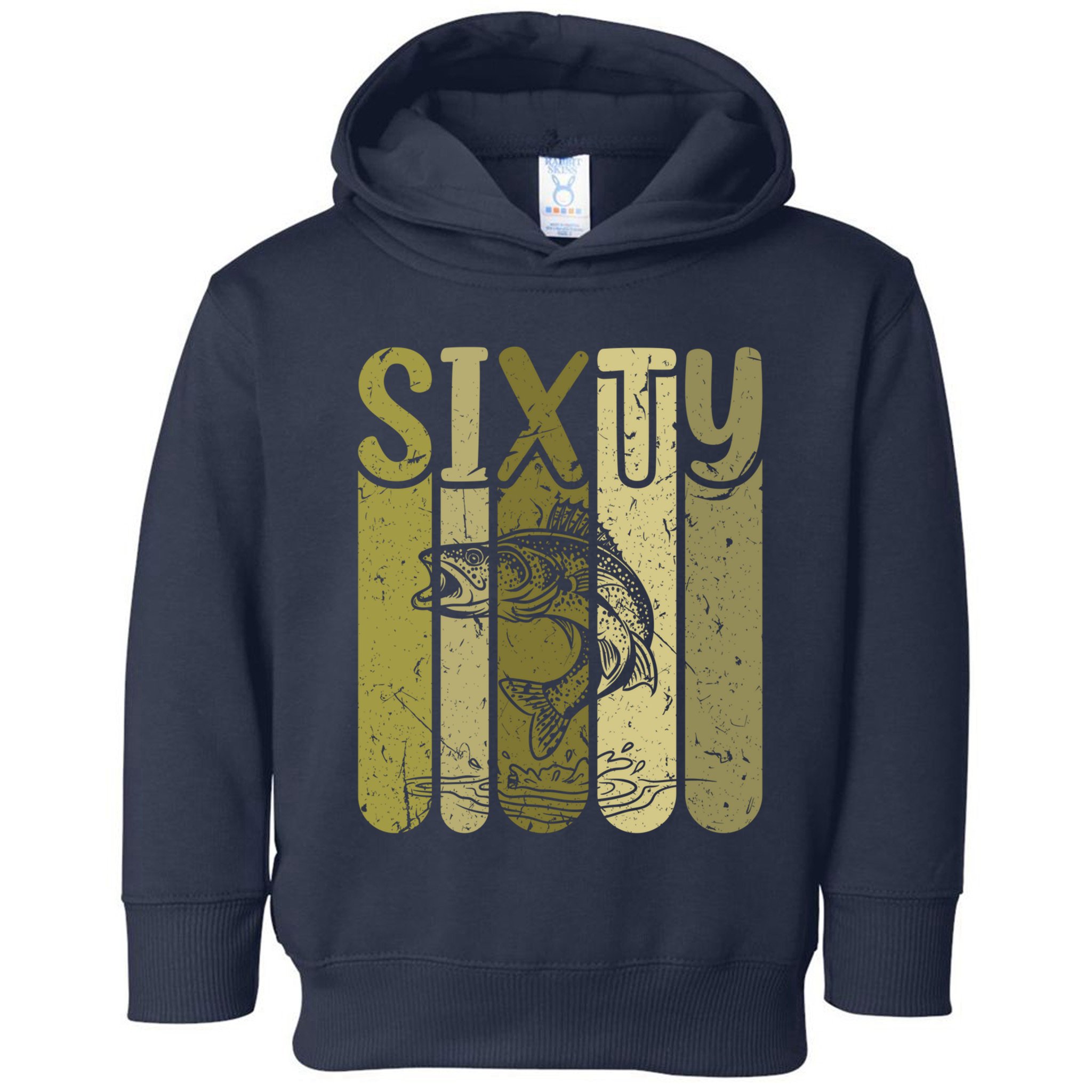 60 Years Old Walleye Fishing 60th Birthday Toddler Hoodie