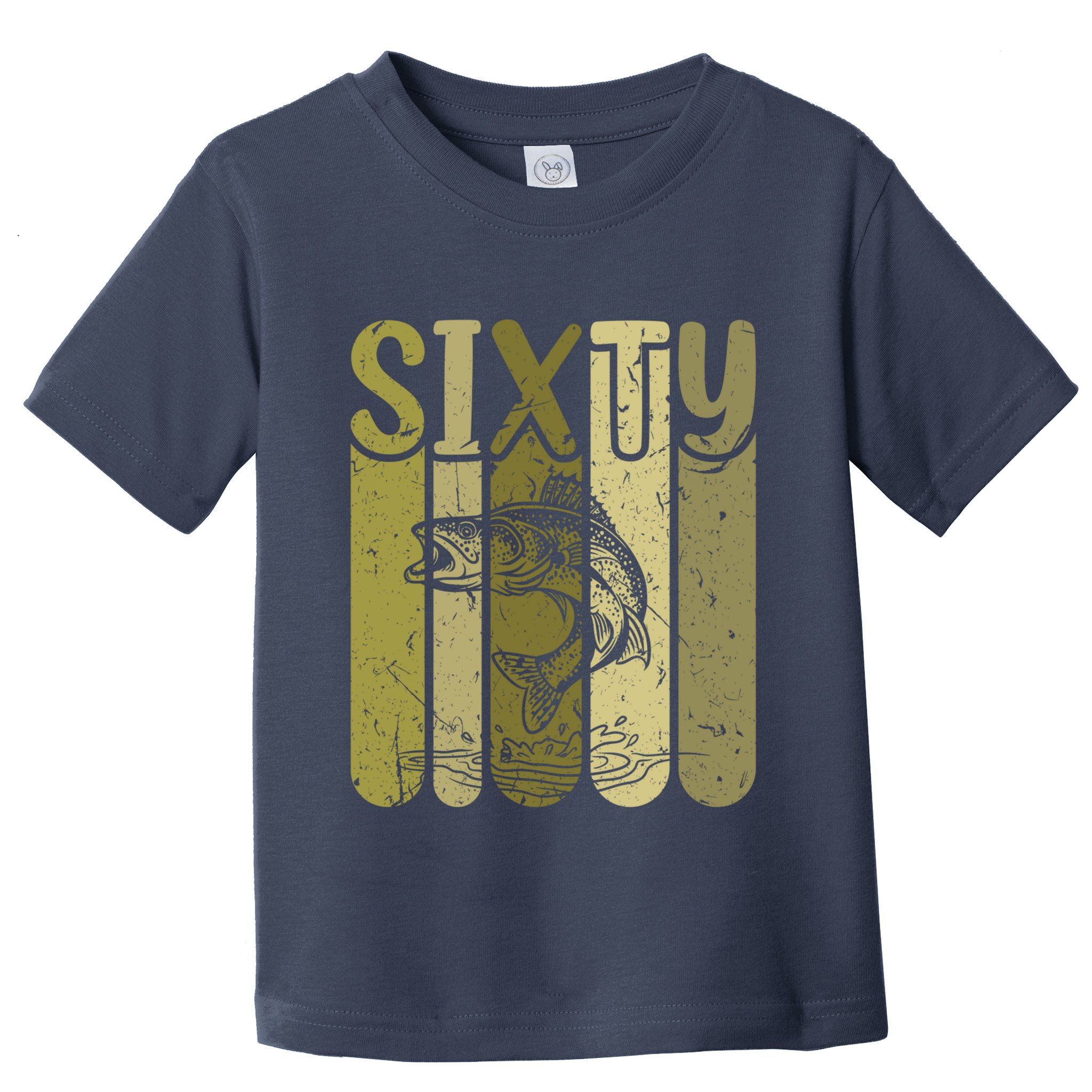 60 Years Old Walleye Fishing 60th Birthday Toddler T-Shirt