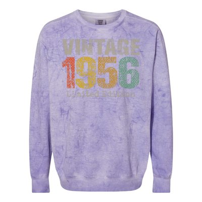 68 Year Old Gifts Vintage 1956 Limited Edition 68th Birthday Colorblast Crewneck Sweatshirt