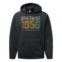 68 Year Old Gifts Vintage 1956 Limited Edition 68th Birthday Performance Fleece Hoodie