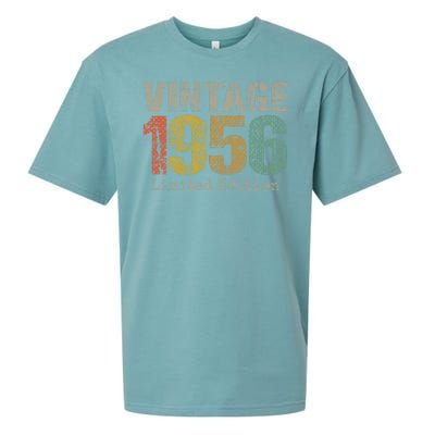 68 Year Old Gifts Vintage 1956 Limited Edition 68th Birthday Sueded Cloud Jersey T-Shirt