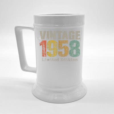 66 Year Old Gifts Vintage 1958 Limited Edition 66th Birthday Beer Stein