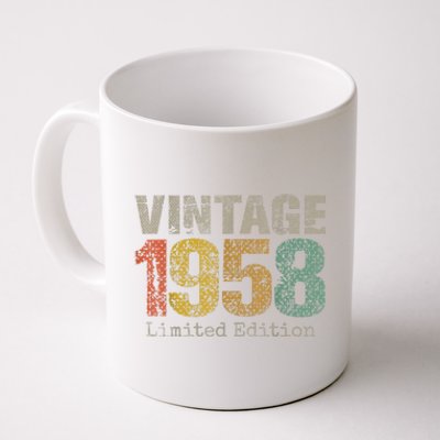 66 Year Old Gifts Vintage 1958 Limited Edition 66th Birthday Coffee Mug