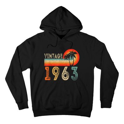 60 Year Old Gift Vintage 1963 Made In 1963 60th Birthday Hoodie