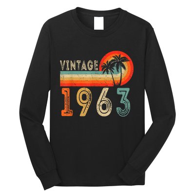 60 Year Old Gift Vintage 1963 Made In 1963 60th Birthday Long Sleeve Shirt