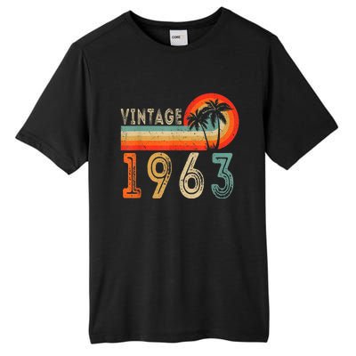 60 Year Old Gift Vintage 1963 Made In 1963 60th Birthday Tall Fusion ChromaSoft Performance T-Shirt