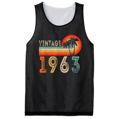 60 Year Old Gift Vintage 1963 Made In 1963 60th Birthday Mesh Reversible Basketball Jersey Tank